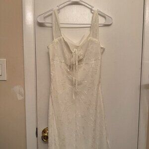 SHEIN Women's White and Cream Dress